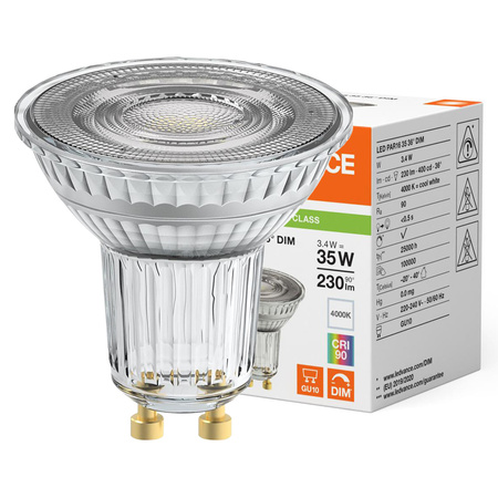LED Lampen PAR16 GU10 3.4W = 35W 230lm 4000K Neutralweiß 36° DIMMABLE LEDVANCE