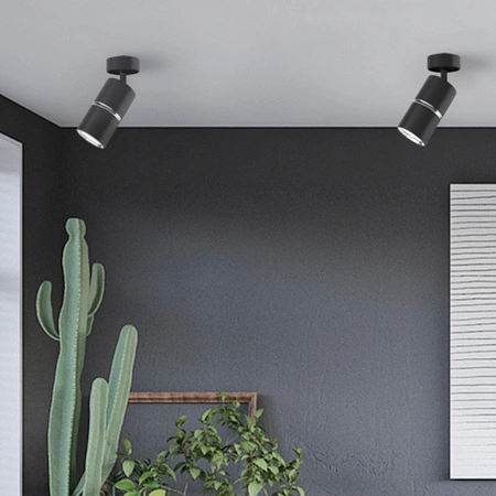 GU10 SchwarzSilber BAMBOO Sanico Goldlux Wand- und Decken-Reflektorstrahler