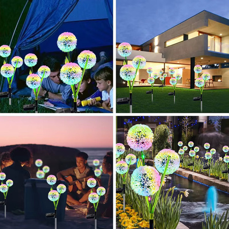 Solar Gartenlampe LED PILUS RGB Gesteuert Dekorative Blume Knoblauch LUMILED