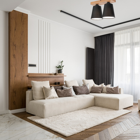 LULA Deckenleuchte 2xE27 Eiche Schwarz LM-2.200 Lamkur