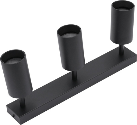 Deckenleuchte 3xGU10 SPOT LED-Lampe QUALIS III Schwarz