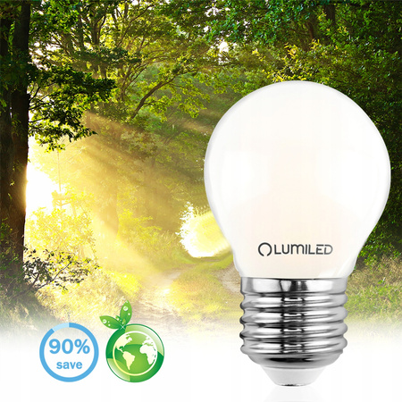LED Lampen E27, Glühbirne P45 7W = 60W 770lm 360° 3000K warm Milch Glühfaden LUMILED
