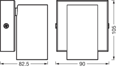 LED-Decken-Wandleuchte Wand-Anbauleuchte 3.4W 230lm 3000K Warm Dimmbar Weiß LED Spot Octagon Ledvance