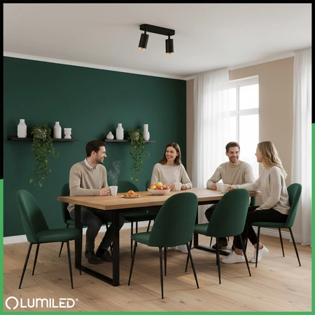 SPOT TUBA Reflektor-Deckenleuchte GU10 Schwarz ELIGIS LUMILED