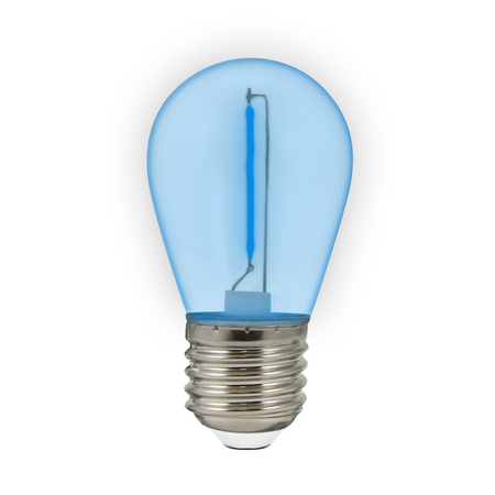 LED Lampen E27 FILAMENT 0,3W Blau für Girland PARTY GOLDLUX (Polux) SET OF 2 Pcs.