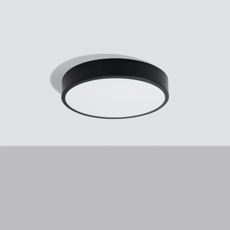 Deckenleuchte Plafond ONYX 40 LED 23W 3000K 1890lm Schwarz Minimalistisch SOLLUX