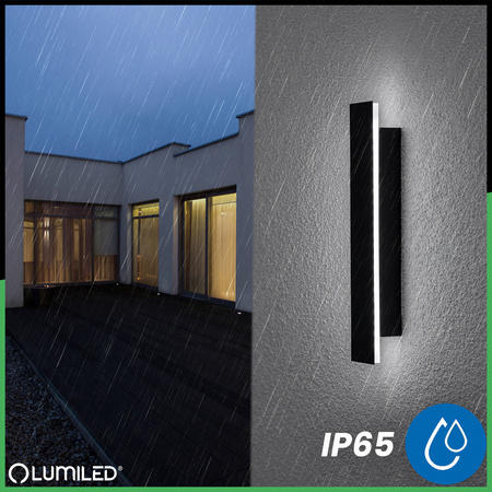 LED-Aufbauleuchte PELIO Wandleuchte 9W 4000K IP65 LUMILED