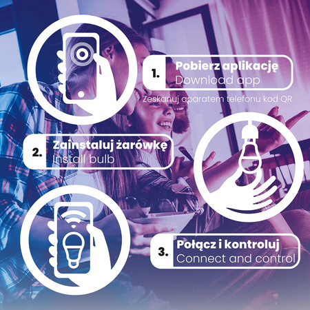 Lampen E27, Glühbirne A60 9W = 60W 900lm CCT RGB Dimmbar Intelligent TUYA WiFi SMART SAYO LUMILED