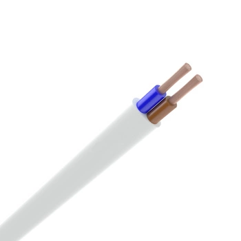 Kabel OMYp 300/300V 2x1,5mm Weiß 1m ELEKTROKABEL