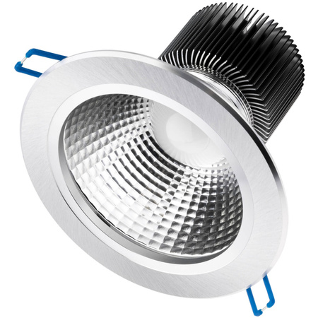 Deckenleuchte 15W Einbau-LED-DOWNLIGHT DEEP Rund 4000K 1200lm Silber