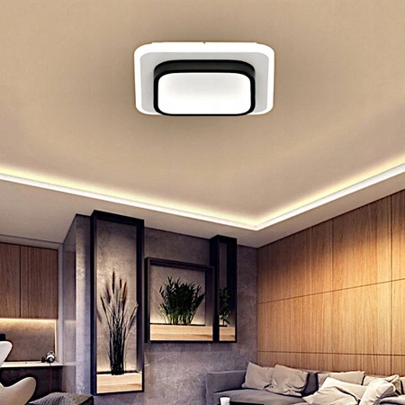 Kronleuchter LED-Deckenleuchte Dekorativ 35W 3000-6500 CCT Dimmbar Fernbedienung Schwarz Weiß Galaxis Falcon Masterled