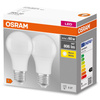 2x LED Lampe E27 A60 8W = 60W 806lm 2700K Warmweiß 200° OSRAM
