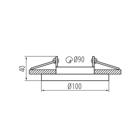 ARET GU10/GU5.3 Kreisförmige Deckeneinbauleuchte Beweglich Weiß KANLUX
