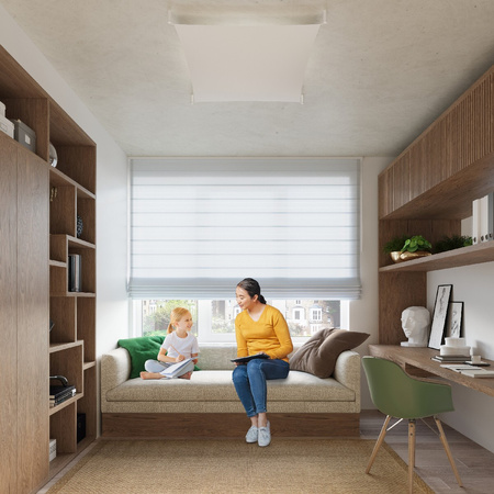 Anbauleuchte LUNA 1 2xG13 9W 3000K Deckenaufbauleuchten Minimalist rechteckig weiß SOLLUX