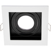 Einbaustrahler GU10, Einbauspot HALOGEN Quadrat beweglich Weiß GEMINUS LUMILED