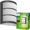Garten LED-Wandleuchte PYTHON 3.8W 2700K warm IP44 Anthrazit PHILIPS