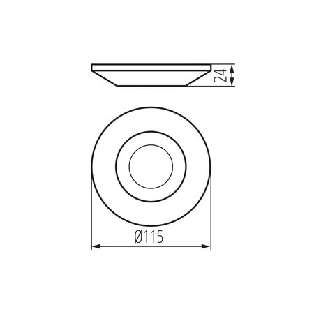Mikrowellen-Bewegungsmelder 2000VA 6m 360° Aufputz Weiß PRESENSOR KANLUX
