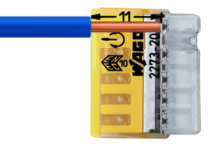 100x WAGO 2273-205 Quick Connect Installationsverbinder für DRAHT 5x0,5-2,5mm