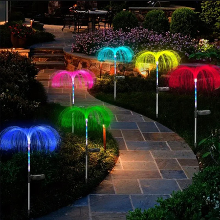 LED-Solar-Gartenlampe mit Antrieb für den Außenbereich Dekoratives Medusa-Gebläse IP44