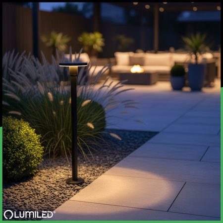 CCT LED 12W 3000-6500K IP65 CORTUS LUMILED Gartenpfostenlampe