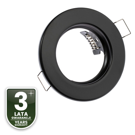 Einbaustrahler GU10, MR16 Einbauspot HALOGEN Runde Fest Schwarz Blech ARDALI LUMILED