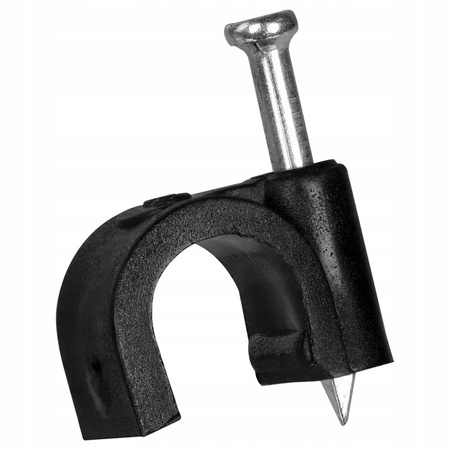 FLOP CLIP Kabelhalter 6mm Schwarz 100 Stück PAWBOL