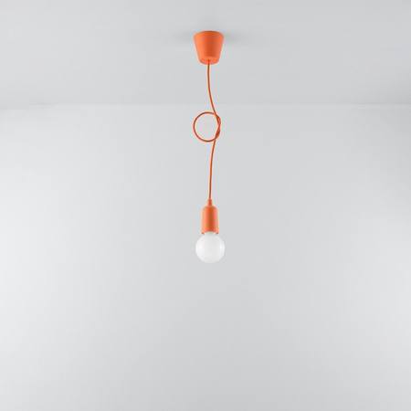 DIEGO E27 LED Hängeleuchte Orange SOLLUX