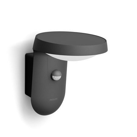 Gartenleuchte LED Wandleuchte TYLA IR myGarden 9W 2700K IP44 mit Bewegungs- und Dämmerungssensor Anthrazit PHILIPS