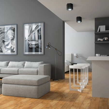 Sechseckige GU10 LED bewegliche SPOT-Deckenleuchte für die Deckenmontage in Schwarz