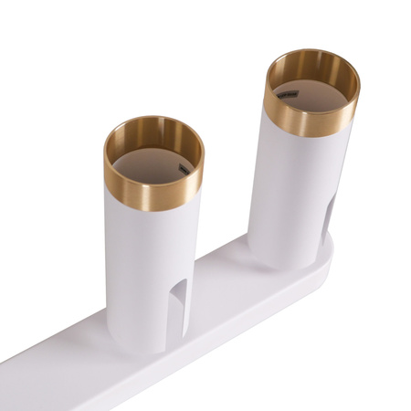 Wand- und Deckenstrahler Leuchte 3x GU10 Weißgold FADO Sanico Goldlux