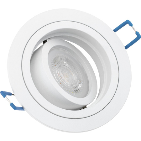 Einbaustrahler GU10, MR16 Einbauspot HALOGEN Runde beweglich Weiß CASSIO LUMILED