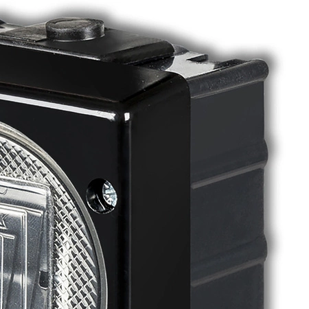 Schalter Hermetischer einpoliger Aufputzschalter Senior IP44 KARLIK Schwarz