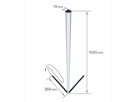 Eck-Stehleuchte Schwarz 20W RGB-Farbwechsel Fernbedienung