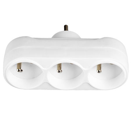 Elektrischer Netzverteiler 3x 2P+0 Dieb 3 Steckdosen mit Erdung VAYOX