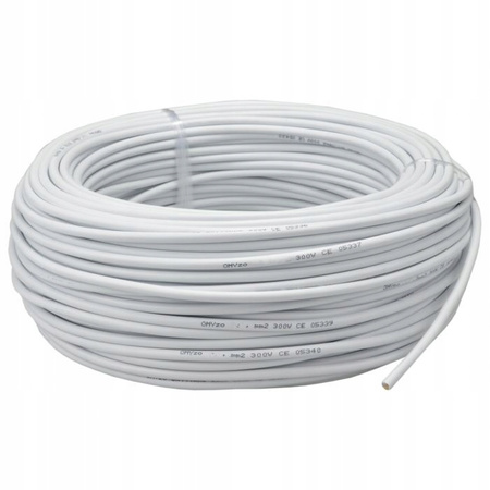 Drahtkabel OWY H05VV-F 300/500V 3x2,5mm Weiß 1m ELEKTROKABEL