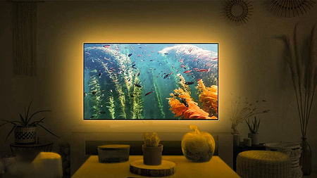 LED Streifen COB-Streifen 12V 45W 2400LED NEON Gelb 8mm 5m