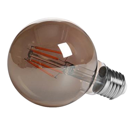 E27 G80 LED Lampen 6W = 50W 650lm 2200K Warm 360° Filament geräuchert