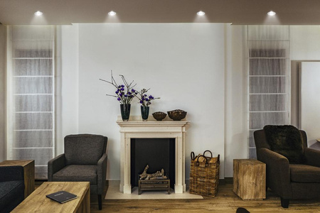 LED-Panel bündig montiert Spot-Leuchte 5W 400lm CCT Mesh weiß Silber Downlight Slim Ledvance