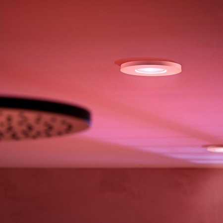 3x Einbau LED Hermetic IP44 Badezimmer Leuchte 4.2W 400lm IP44 Weiß und Farbe Ambiance RGB + TW Weiß Smart SMART Zigbee Bluetooth Xamento Philips HUE