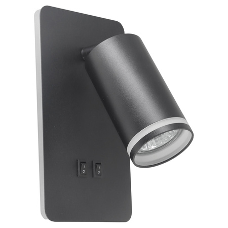 Wandleuchte 6W 300lm 4000lm Neutral 120° GU10 Schwarz PARIS Sanico Goldlux