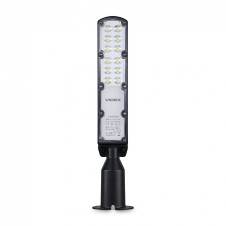 LED-Straßenlampe für den Außenbereich 30W 3000lm 5000K Neutral IP65 IK07 Schwarz Videx