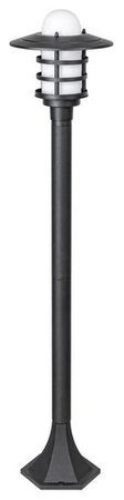 Außen-LED-Gartenlampe DARRINGTON E27 IP44 Mast 96 cm Schwarz RABALUX