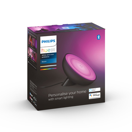 BLOOM LED-Schreibtischlampe Schwarz EU/UK 6W CCT RGB PHILIPS HUE Bluetooth Zigbee