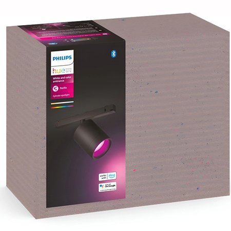 LED Perifo Stromschienenstrahler Schwarz 5.3W CCT RGB Philips HUE Bluetooth