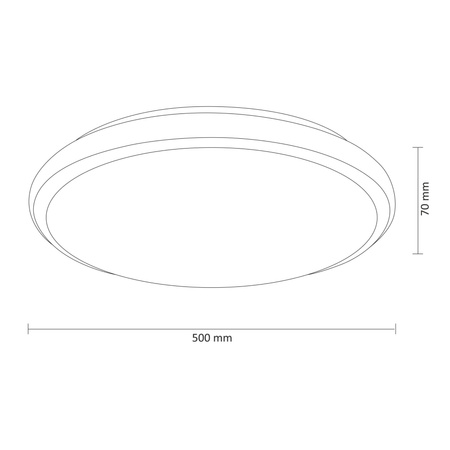 LED-Deckenleuchte Irina 36W 1980lm 50cm GOLDLUX (Polux) + Fernbedienung