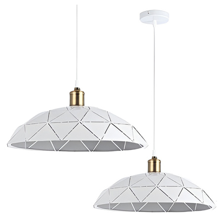 Masterled Deckenleuchte Hängeleuchte E27 Weiß Kupfer Dahlia