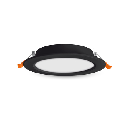LED-Paneel Einbauleuchte 6W 620lm 4000K Neutral Schwarz Videx