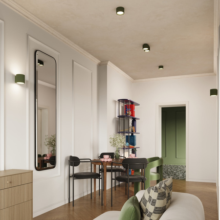 Anbauleuchte 2x GX53 Aluminium Grün Olive Aura Deep Space SL.1798 Sollux