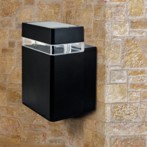 Gilbert Gartenwandleuchte IP44 Y217 1xGU10 GOLDLUX (Polux) schwarz