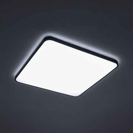 LED-Aufbau-Deckenleuchte für Badezimmer AGNES SQUARE 8136 64W 4000K IP44 Schwarz Nowodvorski